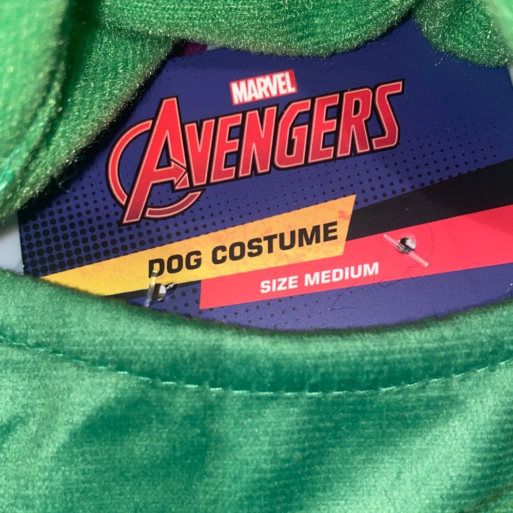 Marvel Green and Black Superhero puppy Costume - Picture 2 of 7